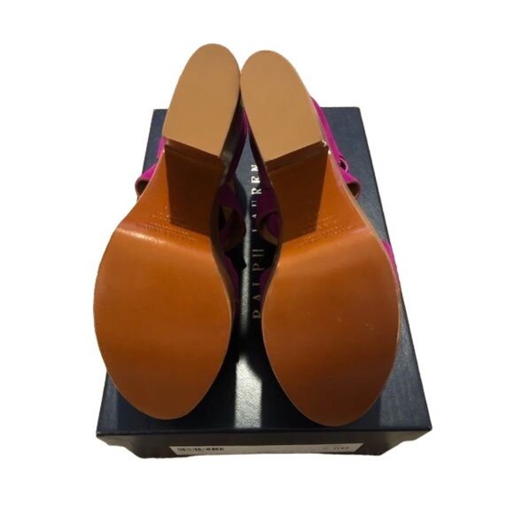 Ralph Lauren Collection Alannah Platform High Heel Sandal Shoes Sz 7.5 - Picture 3 of 4